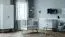 Kommode Skady 03, Farbe: Weiß / Eiche - Abmessungen: 87 x 100 x 58 cm (H x B x T)