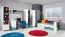 Jugendzimmer Regal für Bett Ohey 12, Farbe: Grau / Weiß - Abmessungen: 75 x 94 x 25 cm (H x B x T)