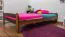 Bett 160 x 200 cm Kiefer Nuss mit Lattenrost