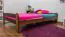 Bett 160 x 200 cm Kiefer Nuss mit Lattenrost