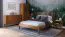 Schlafzimmer - Set G Engordany | 5-teilig | Farbe: Eiche Rustikal | Buche Vollholz massiv | lackiert | 2 Nachtkommode | 1 Doppelbett | 1 Kommode | 1 Kleiderschrank