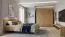 Drehtürenschrank / Kleiderschrank Vanimo 25, Farbe: Eiche - Abmessungen: 202 x 200 x 54 cm (H x B x T)