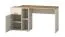 Schreibtisch Maräne 08, Farbe: Kaschmir / Eiche Artisan - Abmessungen: 79 x 130-170 x 54 cm (H x B x T)