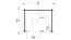 Gartenhaus G222 Carbongrau inkl. Fußboden - 44 mm Blockbohlenhaus, Grundfläche: 4,61 m², Satteldach