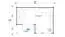 Gartenhaus G169 Carbongrau inkl. Fußboden und Terrasse - 44 mm Blockbohlenhaus, Grundfläche: 19,20 m², Satteldach