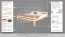 Doppelbett "Easy Premium Line" K4, 200 x 200 cm Buche Vollholz massiv Natur, inkl. Lattenrost