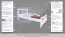 Jugendbett "Easy Premium Line" K8 inkl.1 Abdeckblende, 120 x 200 cm Buche Vollholz massiv weiß lackiert