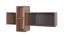 Hängeregal Sprimont 11, Farbe: Grau / Eiche - Abmessungen: 55 x 110 x 29 cm (H x B x T)