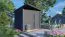Gartenhaus / Gartenhütte 01 inkl. Fußboden, Anthrazit - 19 mm Elementgartenhaus, Nutzfläche: 6,94 m²