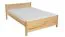 Kinderbett 100 x 200 cm | Massivholz: Kiefer | Natur Lackiert Abbildung