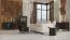 Sideboard Annelin 12 mit 3 Schubladen, in Schwarz, komfortable Griffe aus Metall in Schwarzgold, 81 x 190 x 40 cm,  4 Fächer, mit Soft Close ausgestattet