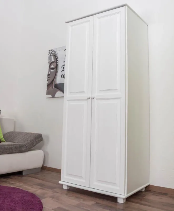 weißer Kleiderschrank 190x80x60 cm Abbildung