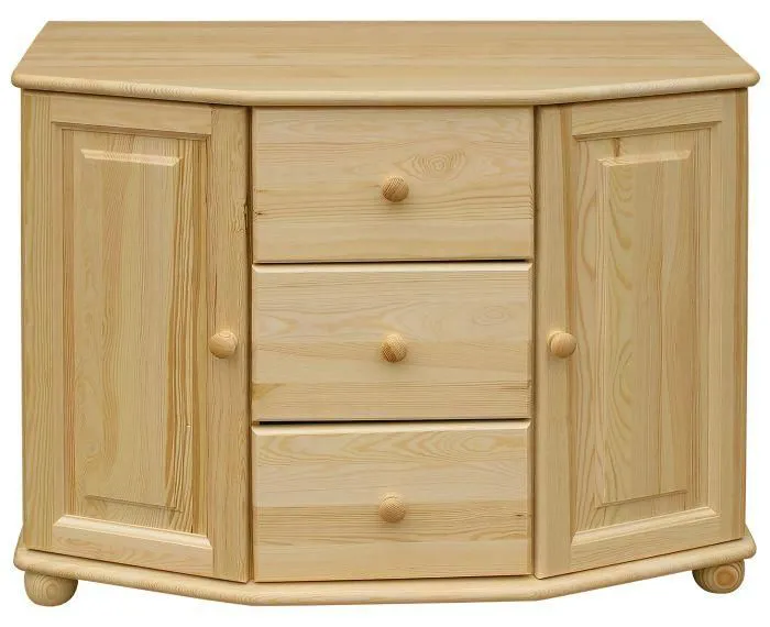 Sideboard, Kiefer massiv, Breite: 100 cm, Farbe: Natur Abbildung