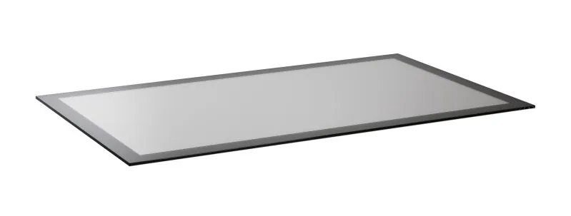 Glaseinlegeboden | Farbe: Schwarz | Maße: 99 x 55 x 0,6 cm