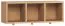Hängeregal / Wandregal, Farbe: Eiche - Abmessungen: 35 x 90 x 30 cm (H x B x T)