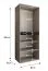 Kleiderschrank | Farbe: Walnuss Warmia | 8 Drehtüren | 6 Fächer | Soft-Close Funktion | 2 Kleiderstangen | hochwertig Verarbeitet  | 160 x 52 x 203 cm | für Schlafzimmer