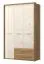 Kleiderschrank beige hochglanz Abbildung
