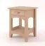 Nachtkommode Natur 56x40x35 (HxBxT) Eiche massiv, 1 Schublade(n) Abbildung