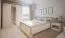 Vitrine Badile 08, Farbe: Kiefer Weiß / Braun - 187 x 87 x 39 cm (H x B x T)