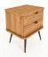 Nachtkommode Rolleston 05 Kernbuche massiv geölt - Abmessungen: 57 x 50 x 41 cm (H x B x T)