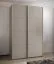 Kleiderschrank / Schiebetürenschrank | 245,5 x 160 x 64 cm | 2 Kleiderstangen |2 Schiebetüren | 11 Fächer | 10 Einlegeböden | Farbe: Kaschmir | Soft-Close