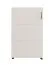 Schuhschrank | Farbe: Kaschmir | eine Drehtür | 68 x 33 x 113 cm | schmal | 6 Schuhfächer | schwarzer Griff | kleiner Schrank | für den Vorraum
