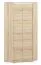 Drehtürenschrank / Eckkleiderschrank Mochis 04, Farbe: Sonoma Eiche hell inklusive 3 Farbeinsätzen - Abmessungen: 200 x 82 x 82 cm (H x B x T), mit 2 Türen und 6 Fächern