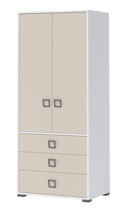 Jugendzimmerschrank Weiß 198x84x56 cm Abbildung