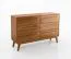 Kommode mit sechs Schubladen Engordany 02 | Buche Vollholz massiv | lackiert | Farbe: Eiche Rustikal | Maße: 90 x 140 x 39 cm | Soft-Close-Funktion | für Wohnzimmer
