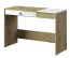 Schreibtisch Sirte 10, Farbe: Eiche / Weiß / Grau Hochglanz - Abmessungen: 82 x 120 x 50 cm (H x B x T)