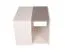 Jugendzimmer - Tisch Matthias 10, Farbe: Creme / Braun - Abmessungen: 47 x 57 x 56 cm (H x B x T)