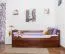 Ausziehbett 90 x 200 cm Buche Dunkelbraun mit 1 Schublade(n) Abbildung