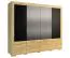 Schlafzimmerschrank Eiche / Schwarz 224x242x61 cm Abbildung