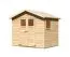 Gartenhaus ECO mit Satteldach inkl. Fenster, Farbe: Natur, Grundfläche: 4,4 m²