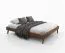 Schlafzimmer - Set N Engordany | 5-teilig | Farbe: Walnuss | Buche Vollholz massiv | lackiert | 2 Nachtkommode | 1 Doppelbett | 1 Kommode | 1 Kleiderschrank | hochwertige Verarbeitung