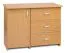 Kommode Kebumen 23, Farbe: Erle - Abmessungen: 71 x 90 x 40 cm (H x B x T)