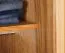 Drehtürenschrank teilmassiv zwei Kleiderstangen Fazenda 02, 1 Spiegeltür, Soft Close System, Natur, Eiche, Maße: 222 x 115 x 61 cm, im modernen Design