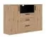 Schlafzimmer - Set | Eckkleiderschrank - Set M Fafe | 5-teilig | Farbe: Eiche Artisan / Schwarz | Kleiderschrank | Schrankaufsatz | Kommode | Soft-Close-System
