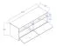 TV Unterschrank Sirte 08, Farbe: Weiß / Eiche matt - Abmessungen: 45 x 120 x 40 cm (H x B x T)