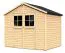Holz-Gartenhütte 1,82 x 2,39 Meter (inkl. Dach) | Natur | Satteldach Abbildung