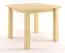 Esstisch 60x60 cm Kiefer massiv, Farbe: Natur Abbildung