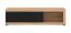 TV-Möbel / TV-Board | Farbe: Eiche Artisan / Schwarz Matt | 1 Kipptür | 162 x 42 x 44 cm | 1 Kabeldurchführung | schwarzer Griff | 4 Fächer