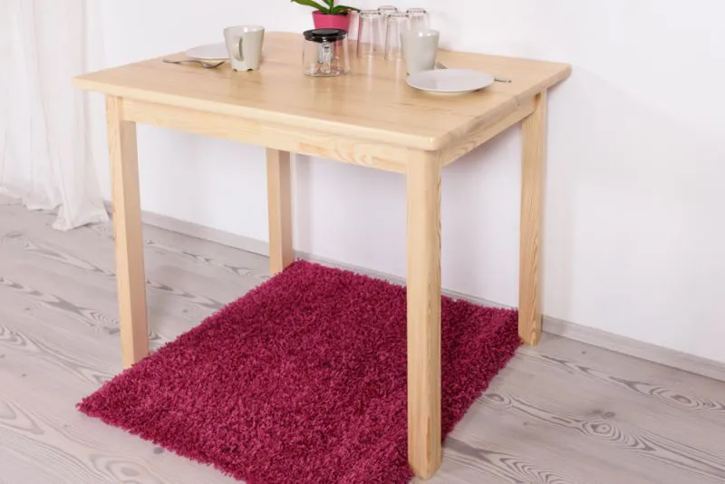 Tisch Kiefer massiv Vollholz natur Junco 228A (eckig) - 70 x 100 cm (B x T)