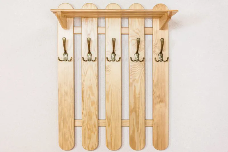 Garderobe Kiefer massiv Vollholz natur Junco 352 – Abmessungen: 60 x 60 x 29 cm (H x B x T)