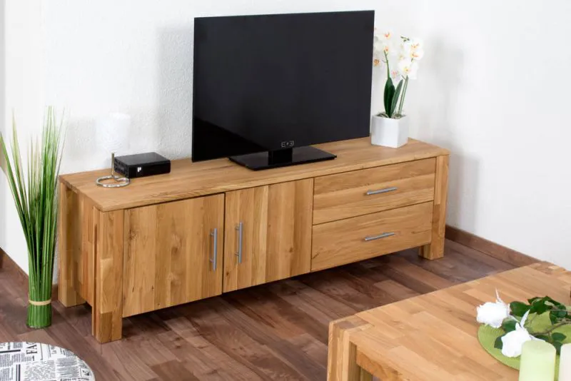 Kommode Wooden Nature 127 Eiche massiv - 48 x 160 x 40 cm (H x B x T)