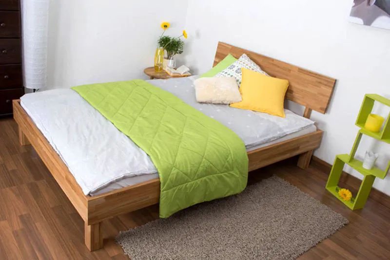 Eiche-Bett massiv | 120 x 200 cm | Eiche | Geölt Abbildung