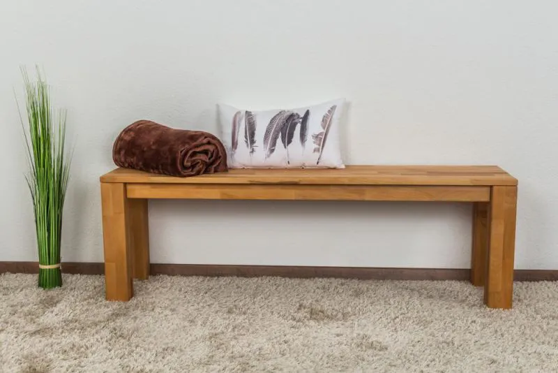 Hockerbank Buche Massivholz Abbildung