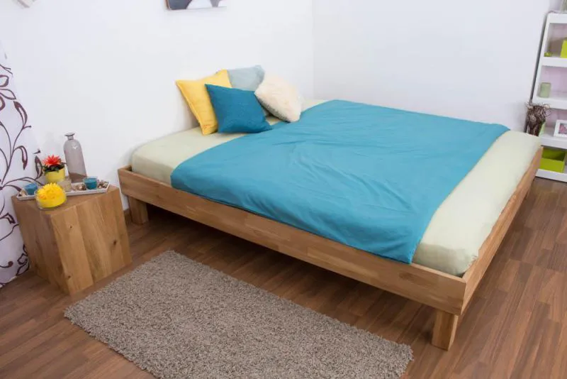 Eiche Futonbett 180 x 200 cm geölt Abbildung