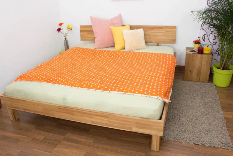 Bett Eiche massiv 180 x 200 cm geölt Abbildung