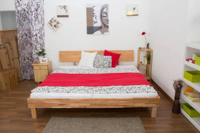 Futonbett Kernbuche 200 x 200 cm geölt Abbildung